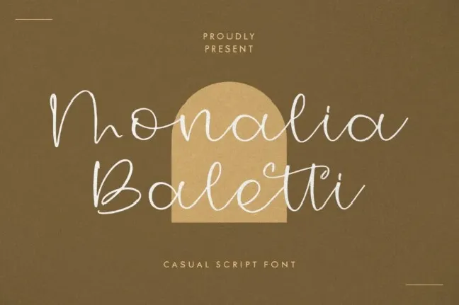 Monalia Baletti font