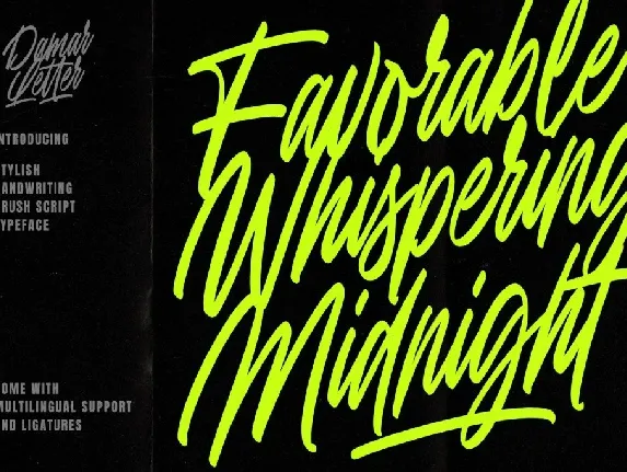 Favorable Whispering Midnight font