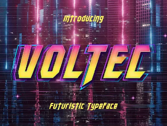 Voltec font