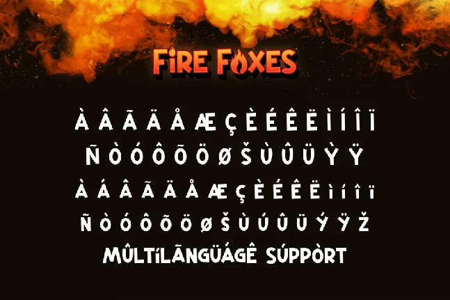 Fire Foxes Demo font