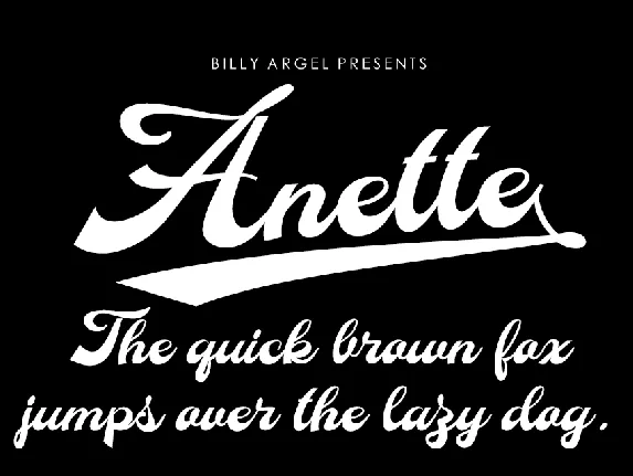 Anette Personal Use font