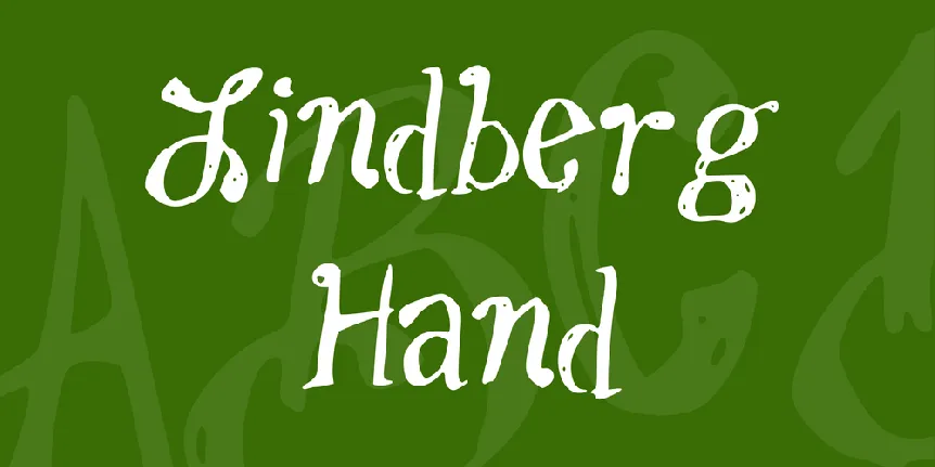 Lindberg Hand font