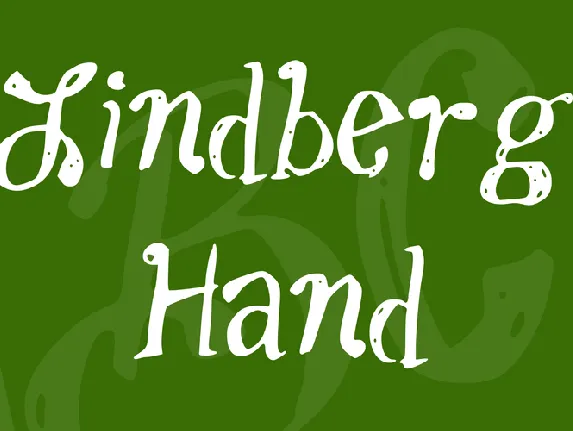 Lindberg Hand font