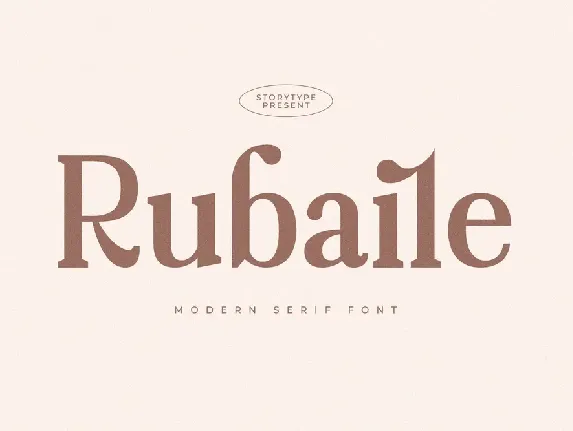 Rubaile font