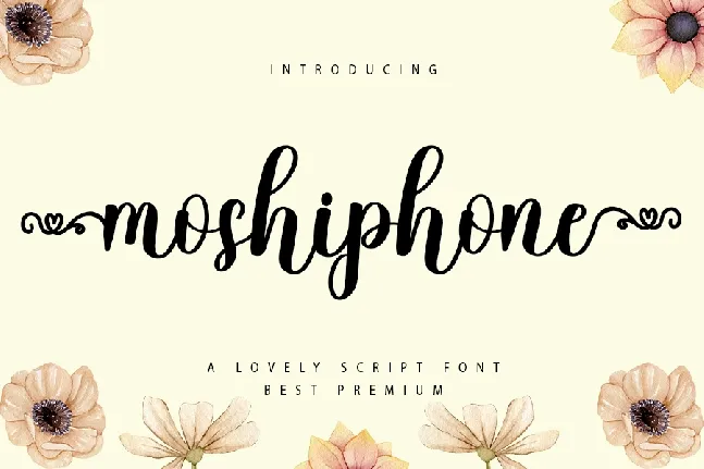 Moshiphone font