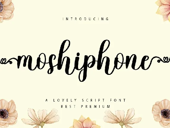 Moshiphone font