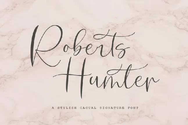 Roberts Humter Script font