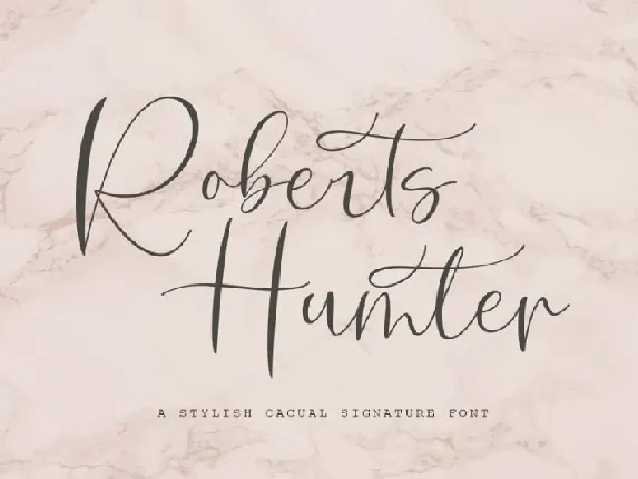 Roberts Humter Script font