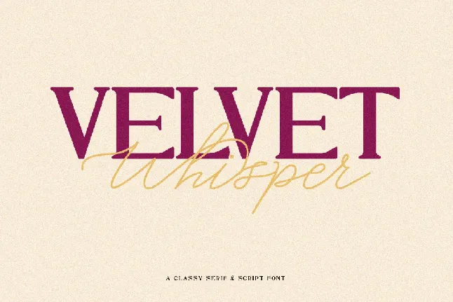 HT Velvet Whisper font