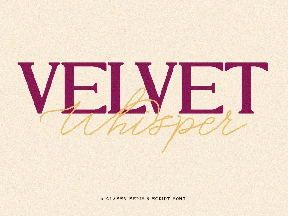 HT Velvet Whisper font