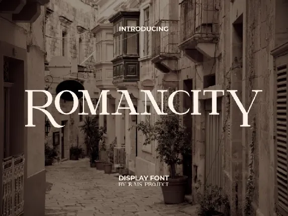 Roman City Demo font