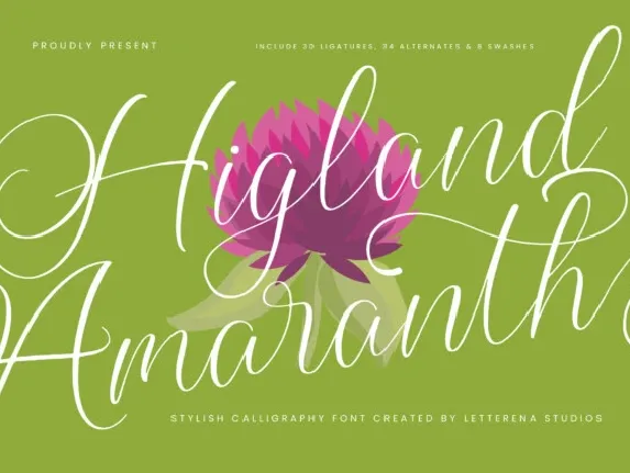 Higland Amaranth font