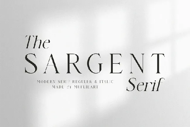 The Sargent Serif font