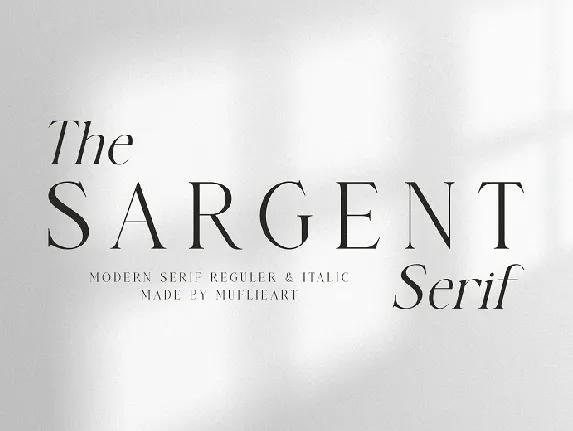 The Sargent Serif font