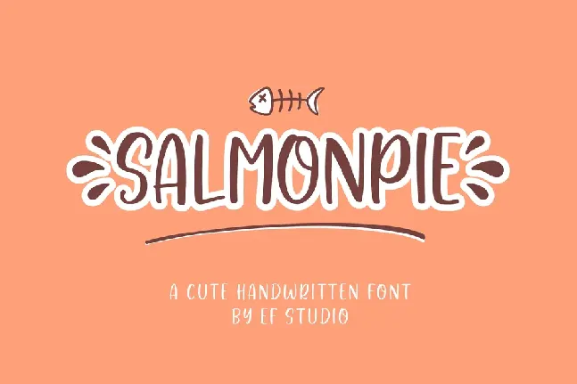 Salmonpie - Personal Use font