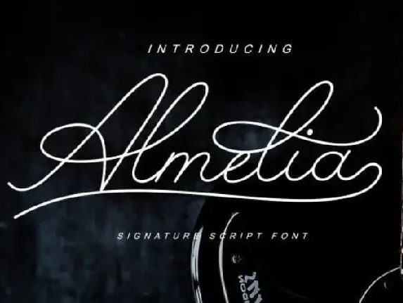 Almelia Handwritten font