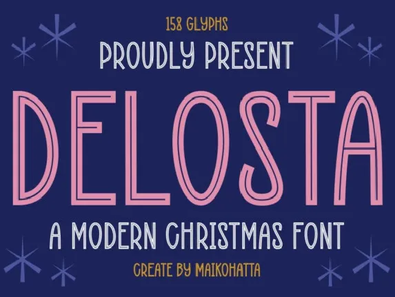 Delosta Display font