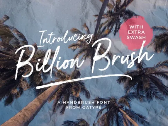 Billion Brush font