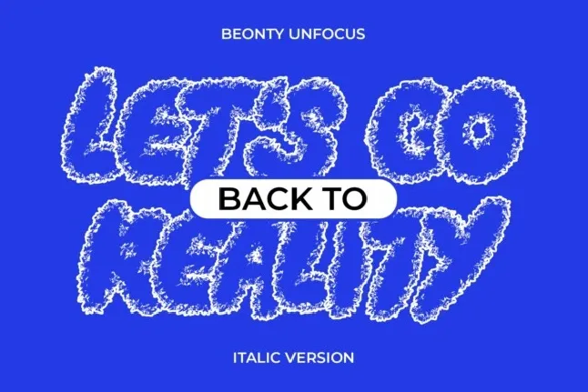 Beonty Unfocus font