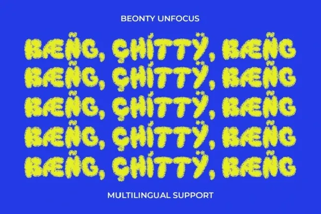 Beonty Unfocus font