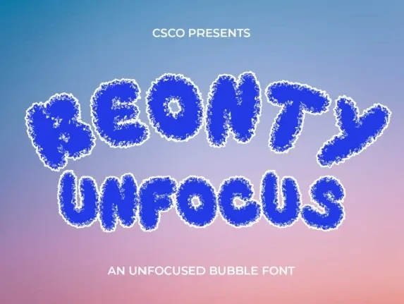 Beonty Unfocus font