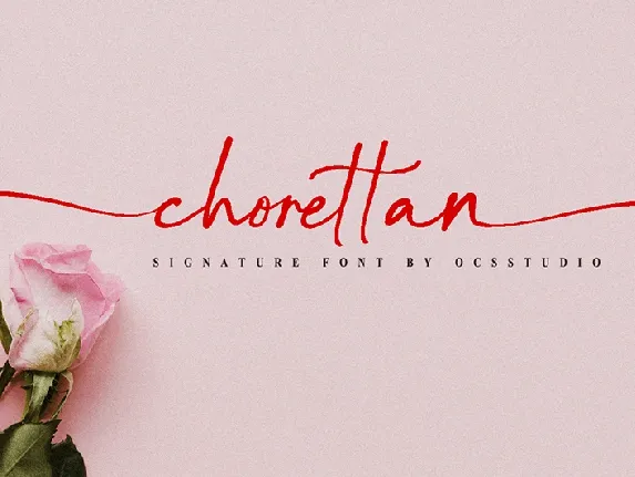 Chorettan Script font