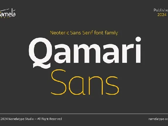 Qamari Sans font