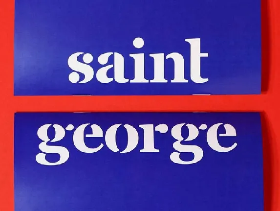 Saint George Typeface Free font