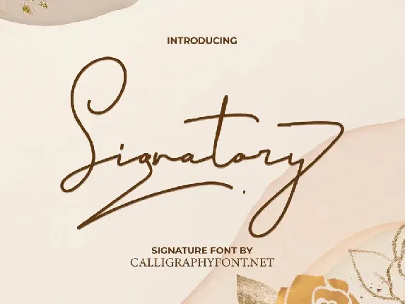 Signatory Demo font