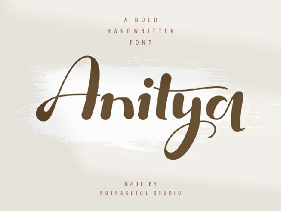 Anitya font