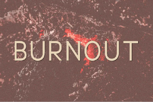 Burnout font