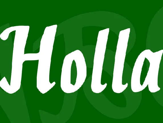 Holla font