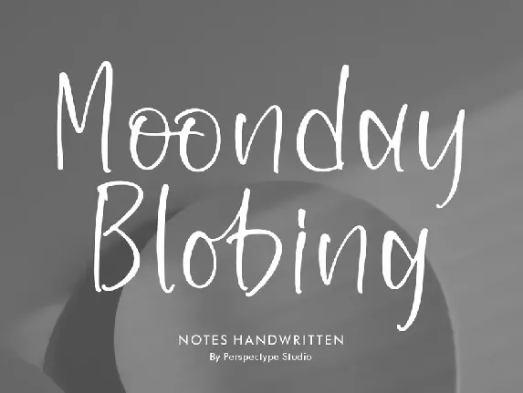 Moonday Blobing font