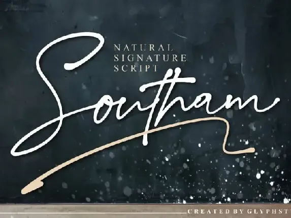 Southam Natural Script font