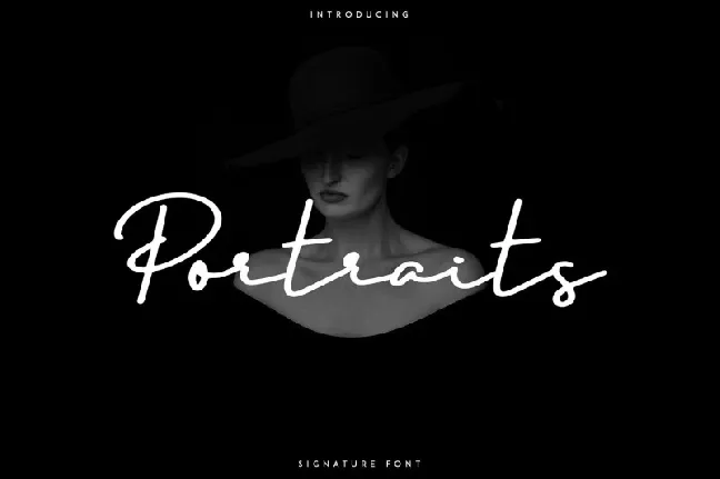 Portraits â€“ Signature font