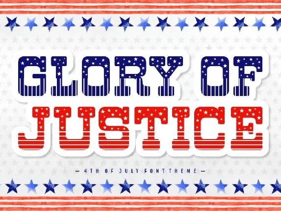 Glory of Justice font