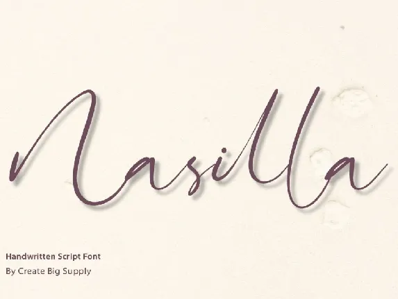 Nasilla font