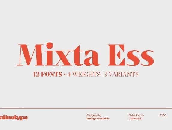 Mixta Ess Family font