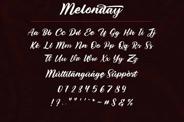 Melonday font