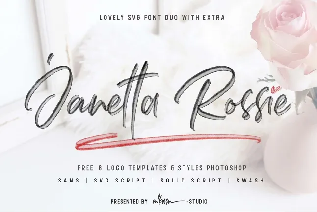 Janetta Rossie Script Free font