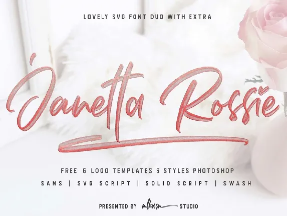 Janetta Rossie Script Free font