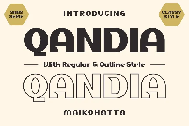 Qandia font