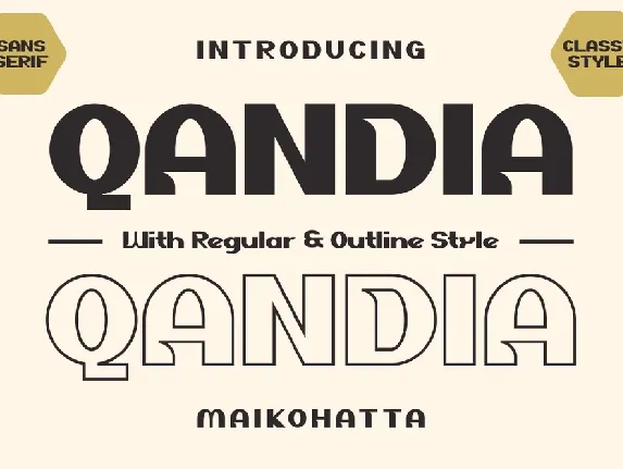 Qandia font