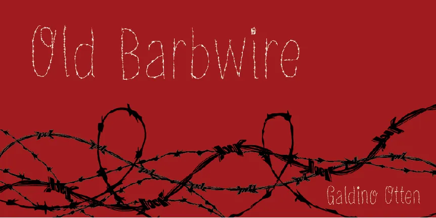 Old Barbwire font