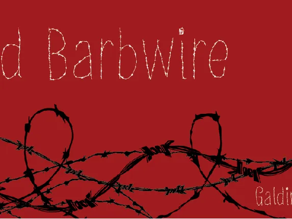 Old Barbwire font