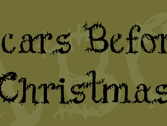 Scars Before Christmas font