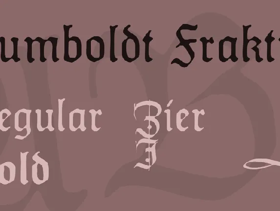 Humboldt Fraktur font