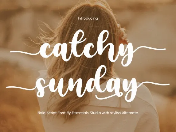 Catchy Sunday font