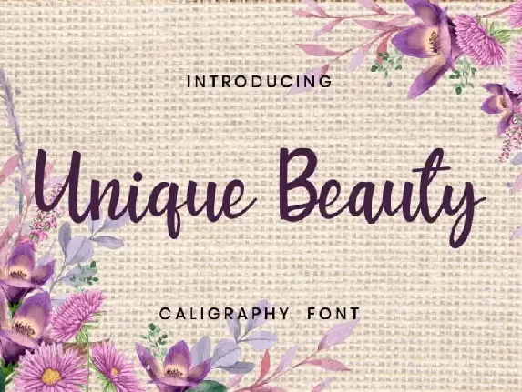 Unique Beauty Script font