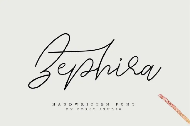 Zephira Signature font